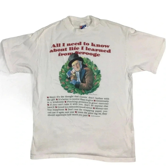 Vintage 1995 Scrooge single stitch T - Picture 1 of 5